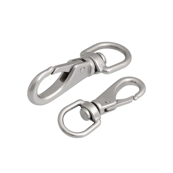 High-Quality Stainless Steel Swivel Eye Snap Hooks for Rigging and Hardware Applications