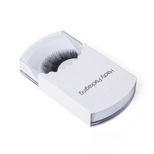 Pretty false eyelash packaging box with acrylic case