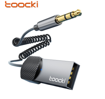 Toocki Araba Ses Kablosu Alüminyum Alaşım 3.5mm AUX adaptörünü tavsiye edin