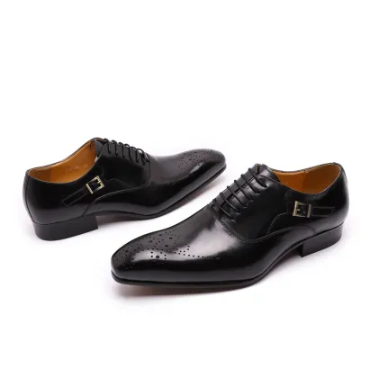 Wholesale Fashion Formal Classy Oxford Dress Shoes - White Genuine Leather