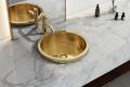 Meiao Round Gold Bathroom Basin