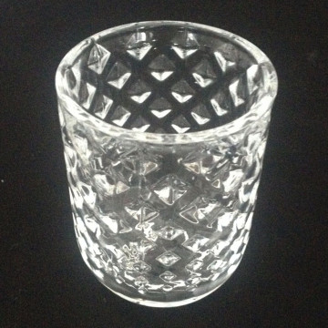 Verre Diamant Cylindre Votive