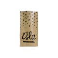 Stand Up Natural Custom Printed Gusseted Kraft Coffee Bags With Valve