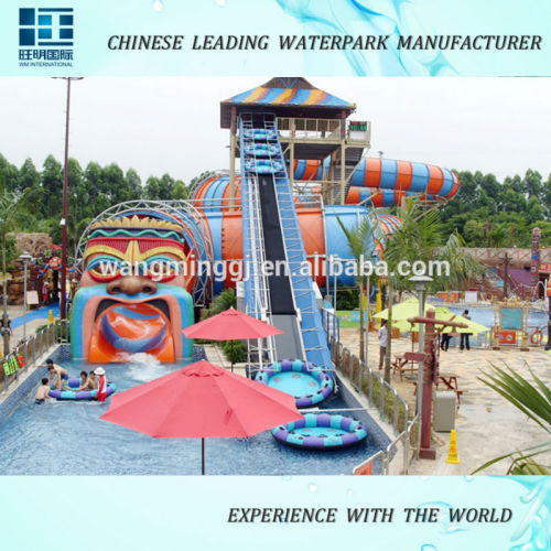 2015 new products snake slide fiberglass water park slides for sale