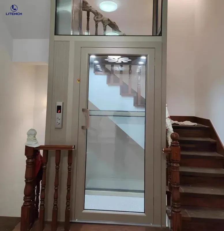 350-400kg Residential Elevator: Small Passenger Home Lift (No Machine Room)