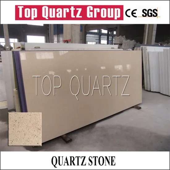 Yellow starlight quartz stone slab