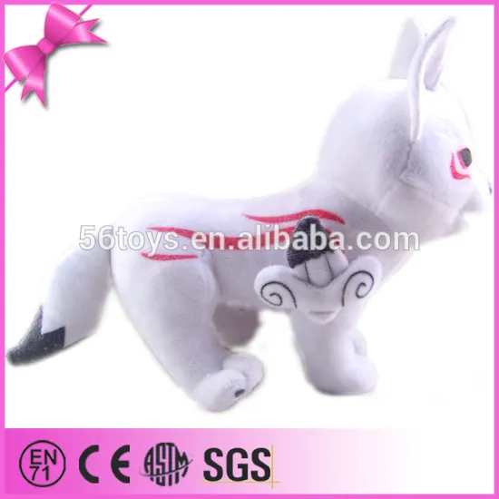 promotional wholesale white wolf plush toy