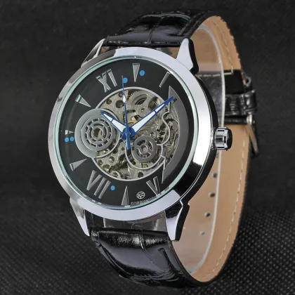 Automatic Customize brand skeleton mens watches