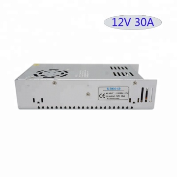 12V 30A 360W LED Driver Power Supply for LED Strips - S-360-12