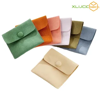 Envelope Suede Microfiber Jewelry Card Pouches