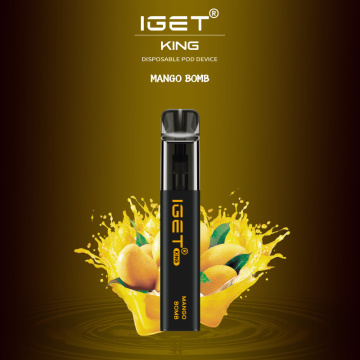 Original Iget King Disposable Vape Device Cool Peach