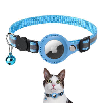 Multi-Color Adjustable Pet Tracker Collar with Airtag for Easier Pet Recovery