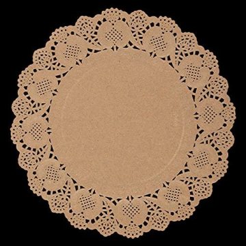 Paper Lace Doilies - Round Placemats for Cakes, Desserts & Wedding Decorations