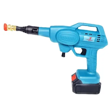 Rechargeable Lithium Battery High-Pressure Car Wash Gun with Foam Generator: Portable and Cordless Electric Car Washing Machine