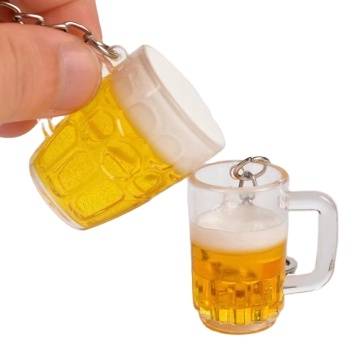Cute Cup Mini Simulation Food Keychain Model Pendant - Toy Gift Key Chain Accessory