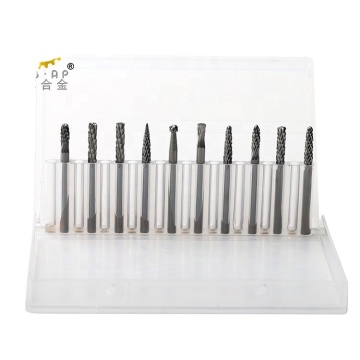 Manufacturer's Carbide Burr Set: High-Quality Solid Tungsten Carbide Rotary Burrs, 3mm Shank Compatibility for Die Grinders and Drills - Ideal Metal Working Tools