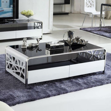 Modern Engraved MDF Coffee Table Home Furniture CC-130