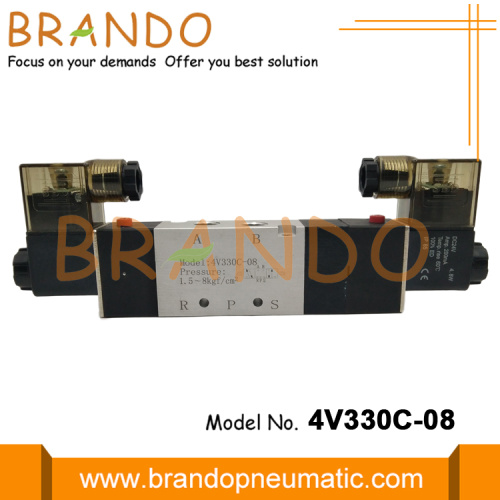 5/3 Way Elektrozawórki 1/4 &quot;porty NPT 4V330C-08