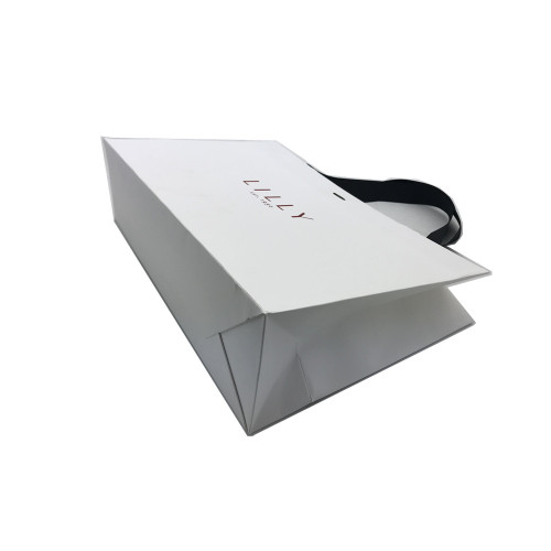 Corrugated paper gift containing shopping bag