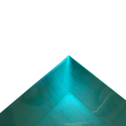 Green Simple Square Plastic Charger Plate