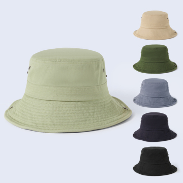 Cappello da pescatore pieghevole in cotone in tessuto anti-zanzara