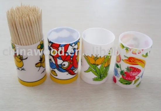 wooden toothpick -- 160pcs/PP tube