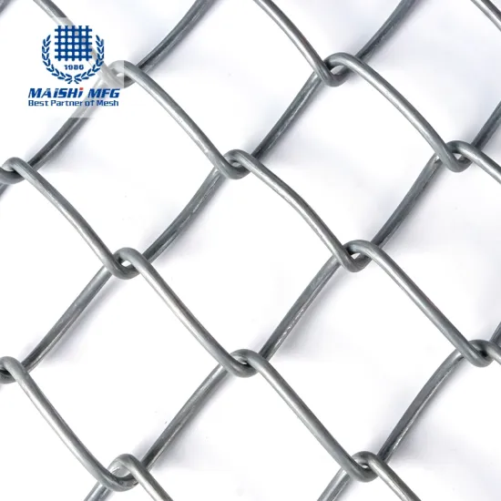 Galvanized 50mm 9 Gauge 3m Height Chain Link Fence