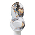 Duroplast Toilet Seat Quick Release Top Fixing(marble1)