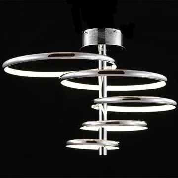 white acrylic pendant chandelier