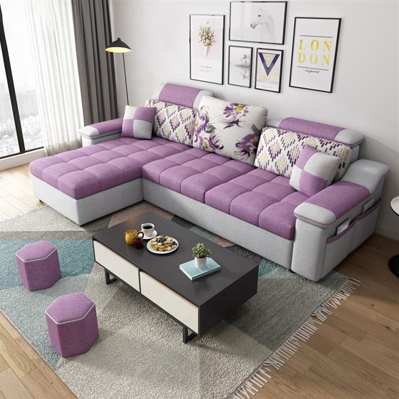 Modern Fabric Corner Sofa