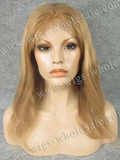 Long Blonde Color Straight 100% Indian Remy Human Hair Lace Front Wigs