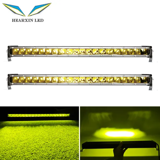 HearxinLED Lemon Green 120W Single Row Side Emitting LED Spotlight for Off-road Truck