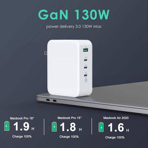 அமேசான் புதிய 130W 2U 2C PD3.1 GAN சார்ஜர்