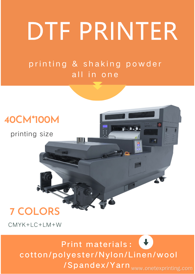 New printing and shaking powder best dtf printer machine dtf inkjet printer 40cm for clothes