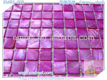 2012 new design dyed China mother of peal river shell mosaic wall tile