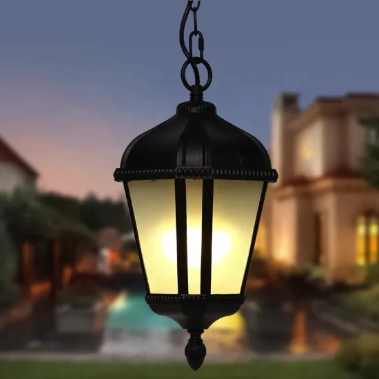 Outdoor Retro Aluminum Waterproof IP65 Chandelier for Balcony and Pavilion