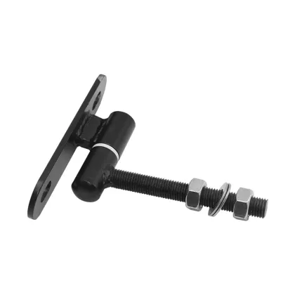 Gate power coated bolt hinge with plate