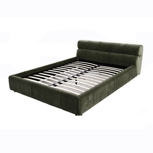 DELO Modern Minimalist Fabric Bed