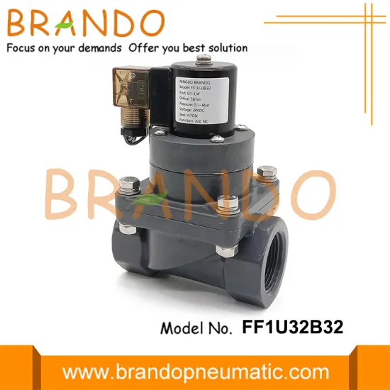 1-1/4'' Acid Alkali UPVC Anti-Corrosive Solenoid Valve