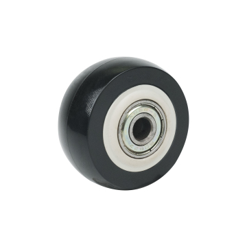 Industrial Dual Precision Ball Bearings Heavy Duty Polyurethane Supermarket Trolley Caster Wheel