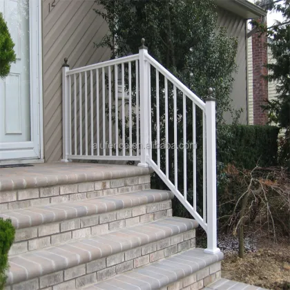 Indoor Outdoor Powder Coated Aluminum Stair Balcony Guardrail Railing