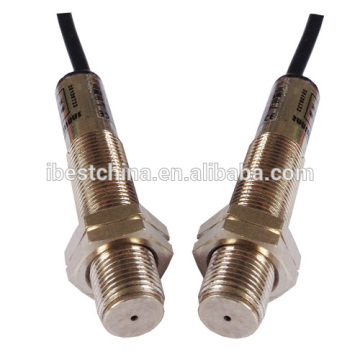 M12 Through Beam Laser Photo Sensor Switch, Photocell Sensor Switch NPN/PNP DC12-24V (IBEST)