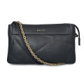 Medium Zip Clutch Case With Key Ring Black