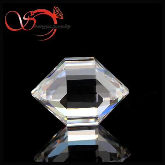 fancy special shape cubic zirconia white loose cz stone