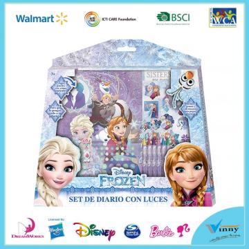 Frozen Light Up Diary Set