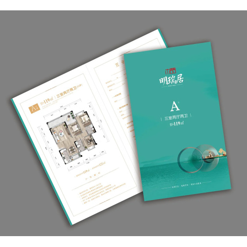 Design of brochure for layout plan