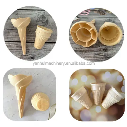 Cornetto Cone Maker: Automatic Waffle Ice Cream Cone Making Machine