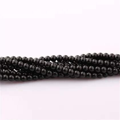 2018 wholesale natural stone round pink jade stone beads for jewellery making
