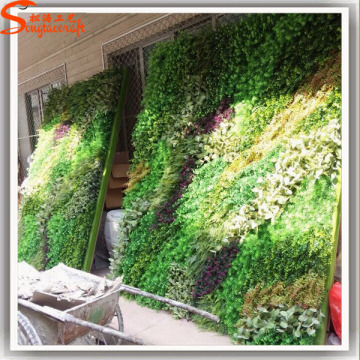 Songtao factory vertical garden green wall plastic plants wall for wall decoration