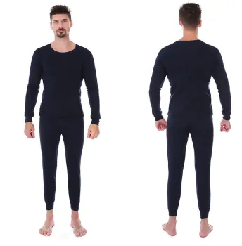 Autumn and Winter Men's Solid Color Plus Velvet Thickened Warm Underwear Sleeve BN-PM001
